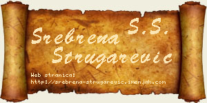 Srebrena Strugarević vizit kartica